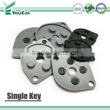 Rubber Single Key, Silicone Button Used in Multifarious Applications
