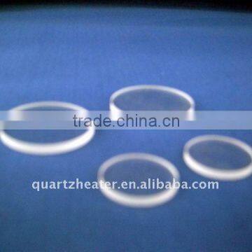 clear fused round glass discs, clear fused silica quartz disc, optical quartz glass plate, clear silica quartz plate