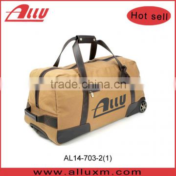 2016 new ariival large capacity Rolling Duffle Bag canvas duffel bag