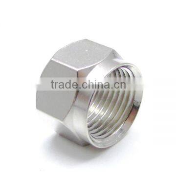 OEM steel CNC auto machining zinc plated lathing nut