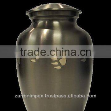 Paw Prints Pet 7" Brass Pet Cremation Urn