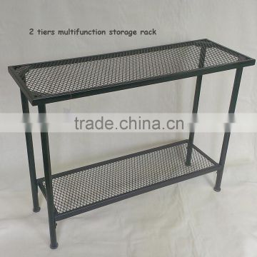 Heavy duty metal mesh type iron storage rack