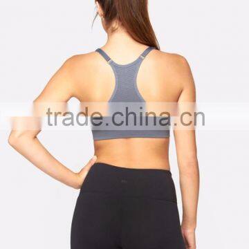 Supplex 87% Nylon and 13% Spandex Hot Girls Sexy Sports Club Bra With Keyhole