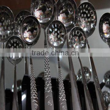 Plastic handle disposable half tong travel stainless steel forks knives and spoons flatware set