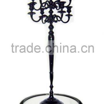 Tall black candelabra