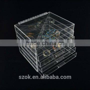 unique design clear acrylic jewelry display box