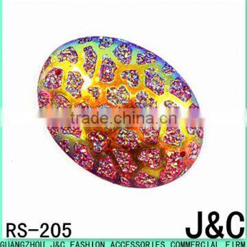 30*40 Crushed effect oval shape resin stone