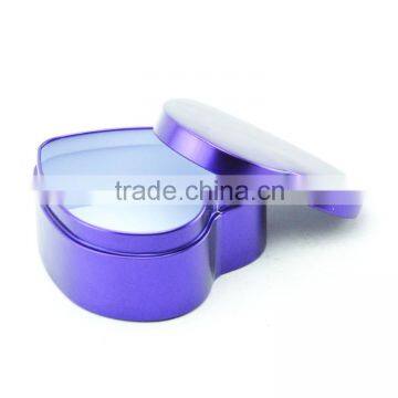 heart metal candle tin box made in China