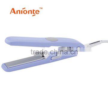 Mini hair straightener with LED work indicator light