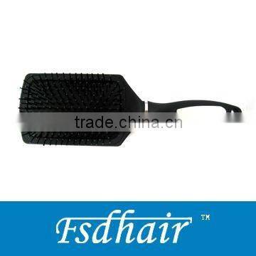 Black rectangle cushion hair brush