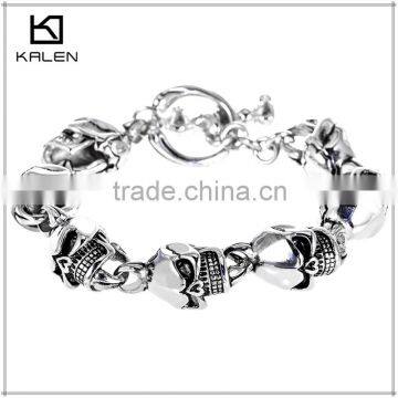 Latest Hot Sale Top Designer Good Quality Skull Shamballa Bracelet photo-5