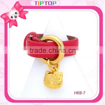 Hello Kitty printint thin pu leather belt for kids