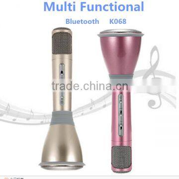 christmas promotional gift 2016 handheld ktv mini microphone karaoke k068