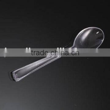 10cm disposable plastic spoon and fork silver coated