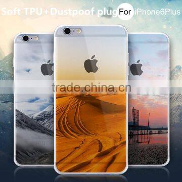 New design transparent PU phone case for apple iphone 6s/6plus