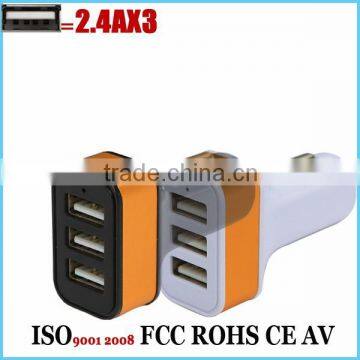 Ce Rohs Approved Black Color 24W/4.8amp Auto Detect Dual Usb Car Charger photo-3