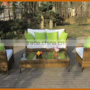 Poly Rattan Chic Cube Sofa Set Garden Furniture