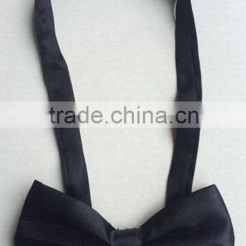 latest style shiny party plain bow tie