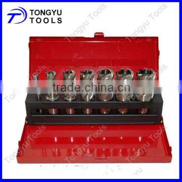 7 Piece HSS Annular Core Cutter Drill Bit Set