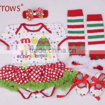 Christmas Baby Cothing Sets Infant Fashion Clothes Gift Tutu Newborn Baby Girls Romper Dress photo-5