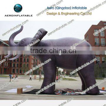 Inflatable simulation elephant animal for advertising