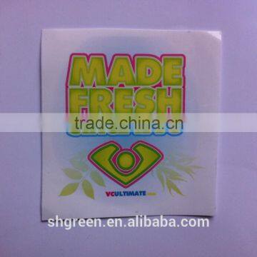 Garment silk screen printing PVC/vinyl sticker