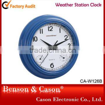 Cason Christmas Weather Station Wall Mounted Clock (Silver) photo-2