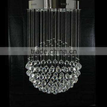 Modern and simple crystal chandeliers hanging wire