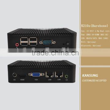 I3 barebone system NUC computer ddr3 memory msata/sata or 2.5 inch hard disk IN TEL Hd Graphics