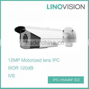 High Resolution 12MP Motorized Lens WDR Smart IP Bullet Camera