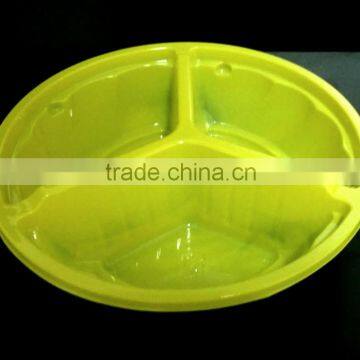 High Quality Take-away Food Container With Lid 3 Compartment photo-4
