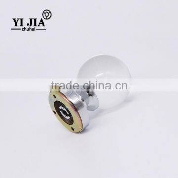 Round Shape Clear Chrome Finish Crystal Knobs for Doors photo-2