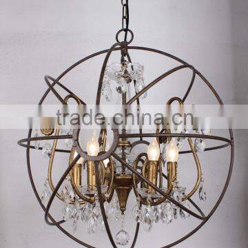 MC2100-5 40W E12/E14 Orb Chandelier Crystals Chandelier Parts Vintage Light Bulb Lighting Lamp