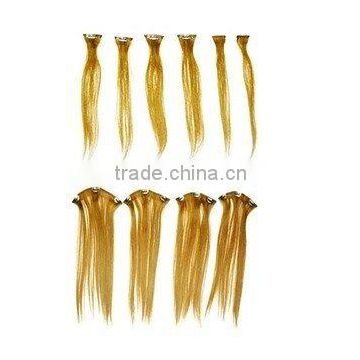 Stock Blonde Color 613# of Easy Extended Clip Extenison - Virgin Clip Hair Weft