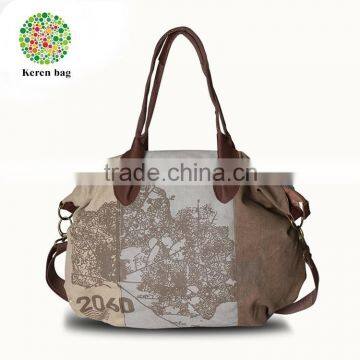 fashion casual 12oz canvas shoulder bag