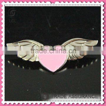 Heart shaped lapel pins with butterfly clutch, custom lapel pins no minimum