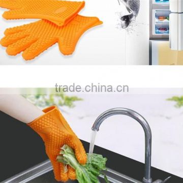 Kitchen Accessory Soft muti-functional glove BBQ Cooking silicone finger glove (Extreme Heat Resistant)