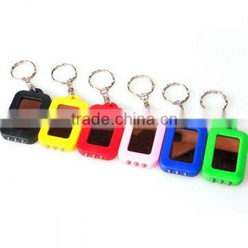 ABS mini chain solar led flashlight