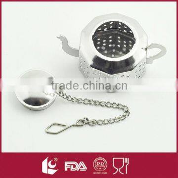 High Quality Bulk Stainless Steel Tea Ball Strainers With Chain Hook photo-2
