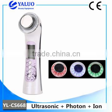 5 in 1 vibrating photon ion ultrasonic beauty machine with high effect