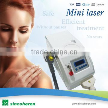 1000W Pro Q-Switch ND YAG Laser 1 HZ Tattoo Eyebrow Freckle Lipline Removal Salon Machine