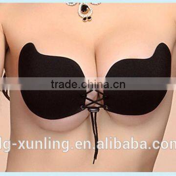Sexy Woman Push Up Self-Adhesive Silicone Bust Front Closure Strapless Invisible Bra Wholesale photo-2