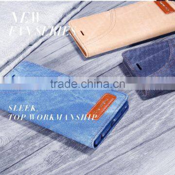 2016 Newest Original KALAIDENG Funwear A Series Jean With PU+TPU Leather FLIP Case Cover For HUAWEI P9 Wallet Stand Case