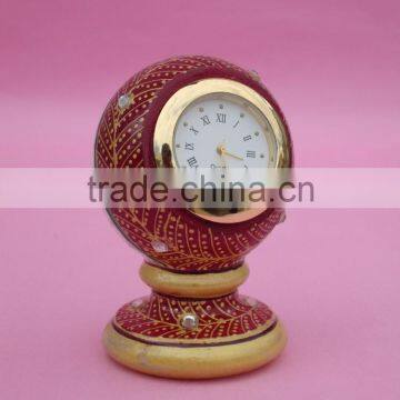 Indian Marble Piller Watch Clock Handicraft Gift Decor Painting Handmade Jaipur Rajasthan new Year gift