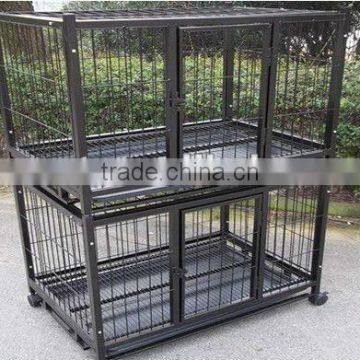 two floors steel dog cage