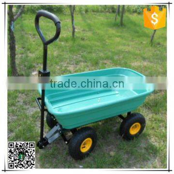 Heavy Duty Garden Dump tool Cart , dump trolley , dunp hand cart Utility Yard Wagon Lawn Trailer Tractor