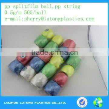 PP string in balls,pp bundling rope,50g/ball