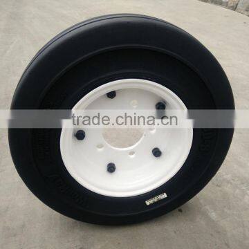 Hot Sale Black 4.00 8 Solid Rubber Tires and White Wheels for Passenger Cars With High Performance photo-6