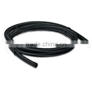 12" Black Nylon Stainless Steel Braided -8AN AN8 8-AN Fuel Hose Oil Gas Hose