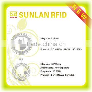 Quality manufacture pvc 13.56mhz inlay for nfc card ticket